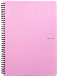 KARTON P+P Pastelini spirálfüzet A4 60 lapos vonalas Pink (8-067)