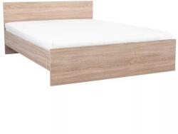  Miami franciaágy ágyneműtartó nélkül 160x200 cm sonoma tölgy-sonoma tölgy