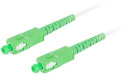 Lanberg Patch Cord Fibra Optica Lanberg FO-SASA-SS31-0100-WH, Single-Mode, Simplex SC/APC - Simplex SC/APC, 10 m, White (FO-SASA-SS31-0100-WH)