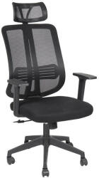 Iris Felix fekete, ergonómikus, szövet-hálós irodai forgószék fejtámasszal (FELIX) - pepita