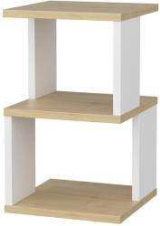  Hanah Home Éjjeliszekrény Oak White Carter - Tölgy, Fehér