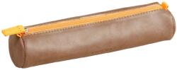 Clairefontaine Rhodiarama 21.5x5cm hengeres műbőr csokoládébarna tolltartó (P0016-0747)
