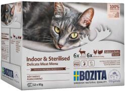 Bozita Sterilised Delicate meat menu Box - mokré krmivo pro kočky - 12x85g