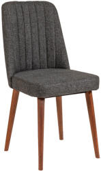 Hanah Home Chair Walnut Anthracite Vina Sandalye Anthracite, Walnut (869VEL5132)