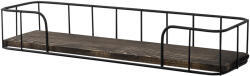  Hanah Home Wall Shelf Black Dark Walnut Syringa (491CRT1122)