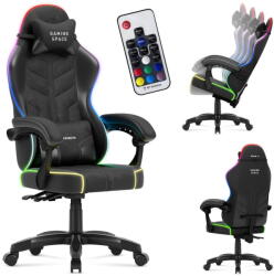 Huzaro Scaun Gaming huzaro Scaun gaming Huzaro Force 2.7, reglabil, ergonomic, velur, spatar inclinabil pana la 135°, sarcina maxima 140 kg, Negru/multicolor (HZ-FORCE 2.7 RGB BLACK)