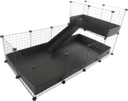  C&C modular cage one-storey 4x2 + Loft 2x1 + Black ramp