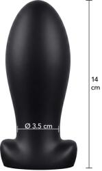 Hidden Desire Dop Anal Heavy Anal Stretcher, Silicon Lichid, Negru, 14 cm
