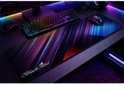 BlackBird Egérpad Gamer NebulaGrip 70x30cm 3mm vastag fekete varrott szegély BH1820 (BH1820)