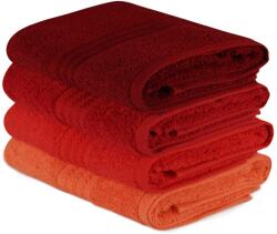  L' essentiel Maison Hand Towel Set (4 Pieces) Pale Orange Orange Red Fuchsia Rainbow - Red (317HBY1255)