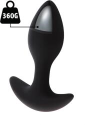 Hidden Desire Dop Anal Weighted Anal Plug 360 gr, Silicon Lichid, Negru, 13.5 cm