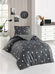  L' essentiel Maison Single Duvet Cover Set Grey White Üçgen - Grey