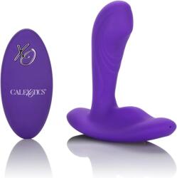 CalExotics Stimulator Pinpoint Pleaser Remote Control, 12 Moduri Vibratii, 3 Moduri Rotatii, Silicon, USB, Mov Vibrator