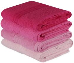  L' essentiel Maison Hand Towel Set (4 Pieces) Light Pink Pink Dusty Rose Fuchsia Rainbow - Pink (317HBY1254)