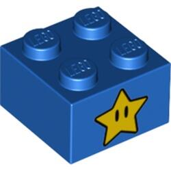 LEGO® Cărămidă 4 X 4 cu stea galbenă pe două părţi (6309028)