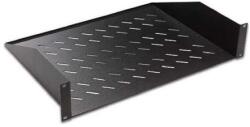 Lande 2 ponton rögzíthető 1U 19" rack tálca fekete LN-RAF-RMO-1U40-BL (LN-RAF-RMO-1U40-BL)