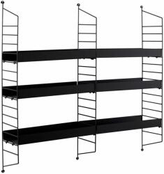  Hanah Home Wall Shelf Black Cm-068