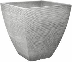 Patio Kubus négyzet alakú kerti kaspó 39x39x42 cm szürke (5900791065040)