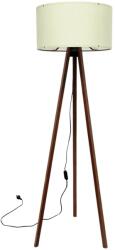  Tripod Állólámpa - Ekrü-Barna Fa - 140cm (780SGN2428)