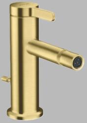 Hansgrohe Baterie bideu monocomanda, EcoSmart, cu ventil pop-up, alama periata (Brushed Brass), Axor One 48210950 48210950 (48210950)