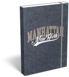 LIZZY Cutie pentru caiete, A4, LIZZYSULI, Manhattan New York, denim