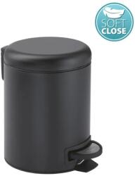 Isvea Cos de gunoi 3 l, softclose, negru mat, Sapho Gedy (320914) Cos de gunoi