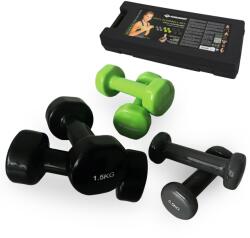 Schildkröt Vinyl Dumbbells Set in Suitcase Egykezes
