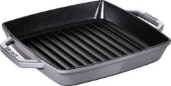 Staub Tigaie pentru gratar 23 × 23 cm, gri grafit, fontă, Staub (ST12012318)