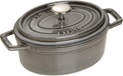 Staub Oală de gătit ovală, gri grafit V 1, 0 l Staub (ST1101718)