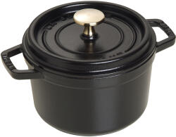 Staub Oală de gătit rotundă, negru O 16 cm Staub (ST1101625)
