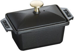 Staub Vas ceramic emailat cu capac pentru oală 15 x 11 cm negru Staub (ST1311525)