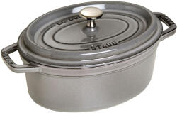 Staub Oală de gătit ovală, gri grafit V 2, 35 l Staub (ST1102318)