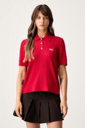 Tommy Jeans polo tricotat pentru femei cu vâscoză 9BY2-SWDZP4_29X (DW0DW22932)