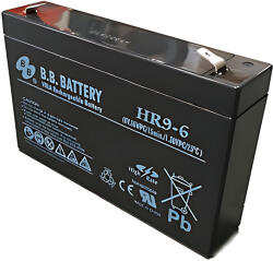 BB Battery HR9-6 6V 9Ah Zárt gondozás mentes HighRate AGM akkumulátor T2 (HR9-6)