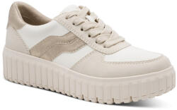 Jana bézs kombi platformos női sneaker félcipő 23666-45-490 07853