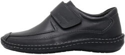 Nicolis Pantofi barbati, Nicolis, 203220-Negru, casual, piele naturala, cu talpa joasa, negru (Marime: 42)