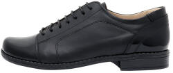 Nicolis Pantofi dama, Nicolis, 14238-L-Negru, casual, piele naturala, cu toc, negru (Marime: 37)