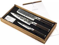 Forged Sebra Set de cuțite din oțel japonez 440C, 3 buc