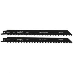 NEO TOOLS 58-043 Orrfűrészlap, HCS, 225x19x1.25mm, 3TPI, 2db (58-043)