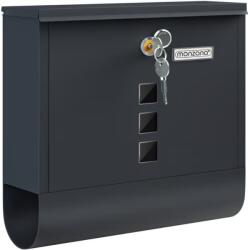 Monzana Cutie poștală cu tub pentru ziare POST, 30, 5x10x33, 5cm, antracit