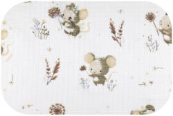 Bergon Színes mintás textil pelenka 70x80 cm-Egérke