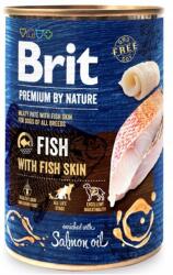 Brit Premium By Nature Halak bőrrel 400g nedves kutyaeledel hallal