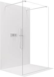 Cerano - Zuhanykabin Onyx Duo bal/jobb - 10 mm - négyzet alakú tartó - króm, átlátszó üveg - 90x200 cm (CER-8050BD73081)