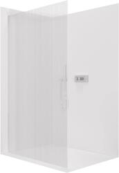 Cerano - Walk-in Crystal bal/jobb zuhanykabin - 8 mm - merevítő nélküli rendszer - króm, rovátkolt üveg - 70x200 cm (CER-8050BD6773)