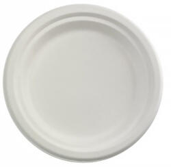  Desszertes tányér eldobható papír BIO Cukornád lebomló 17, 5cm 125 darabos
