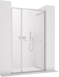Cerano - Versaro B/J tolóajtó zuhanykabinhoz - 6 mm - króm, átlátszó üveg - 130x195 cm - kihúzható (CER-8050BD80341)