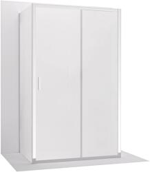 Cerano - Háromfalú zuhanykabin Varone LINE UL/P - 6 mm - króm, matt üveg - 140x100 cm - tolóajtó (CER-DY505-90-224)