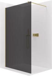 Cerano - Zuhanykabin Onyx kerek bal/jobb - 8 mm - kerek tartó - arany, grafitüveg - 70x200 cm (CER-8050BD205)