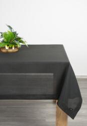 Takoy Față de masă neagră 145x300 cm din țesătură asemănător pânzei STELLA 2, cu bordură dublă pe margini Fata de masa