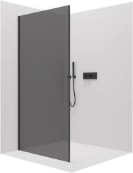 Cerano - Porte oldalfal B/J - 8 mm - matt fekete, grafitüveg - 80x195 cm (CER-8050BD7252)